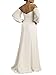 David's Bridal Off-The-Shoulder Billow Sleeve Wedding Dress, Women's Size 8, Soft White