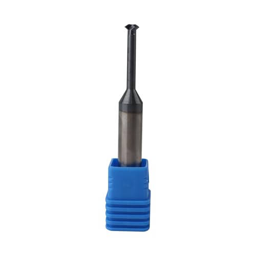 Image of 14-40 TPI Single Pitch 3 /8in Solid Carbide Thread end Mill, 0.290in Cutting Diameter, Necked to Thread 0.875in Deep, 4 Flute Bits Tool for Medium Hardness Steel, Brass, Iron