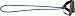 CanDo 10-5564 Tubing with Handles Exerciser, 48