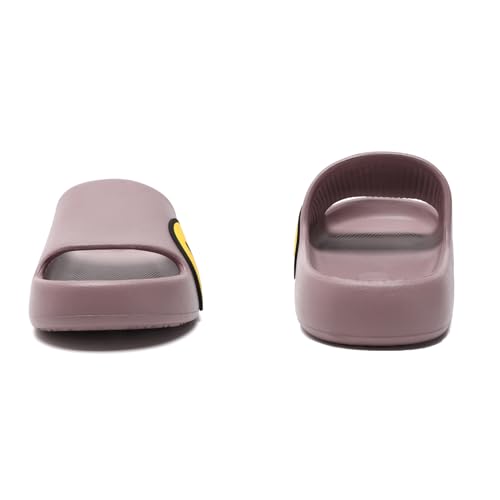 Womens Slides,Pillow Slippers Sandals for Men,Unisex Non slip Quick Dry Shower Shoes Indoor Outdoor Open Toe Spa Bath Pool Gym House Casual Massage Smile Face Slippers4