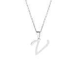 LXGGUC Nuevo 2025 Punk Letra Inicial Cadena de Acero Inoxidable Collares Pendientes Mujeres Personalizar A/B/C/Z 26 Collar del Alfabeto Collar 2025 con para Usted joyería Accesorios de Moda Regalo