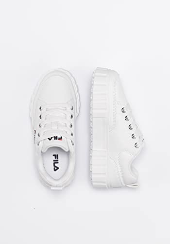 FILA Sandblast Kids Sneaker, White, 32 EU