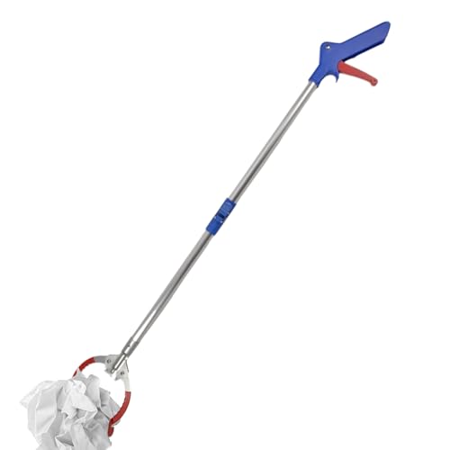 Pinza De Alcance Y Recogida,Plegable Ergonómico Aleación de Aluminio Utensilios para el Hogar - Herramienta para Desechos | para Limpiar Hogar de Ancianos Jardín Patio Hojas Basura Suelo