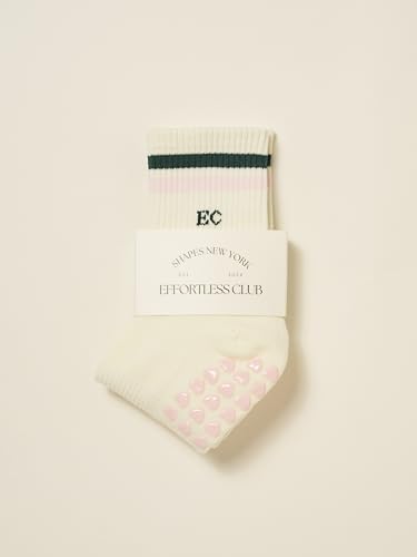 Image of Shapes Studio Half Calf Grip Socks, Cute Fruit Pilates Socks, Ruffle Socks, Non-Slip for Barre Yoga