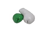 Mini Boxhandschuhe grün weiß, 1 Paar (2 Stück) Miniboxhandschuhe z. B. für Auto-Innenspiegel