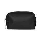 RAINS Wash bag large - Large Toiletry Bag for Men and Women - Wash bag for Travel (Black)