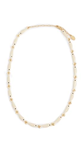Clare V. Womens Enamel Sardine Necklace Cream One Size