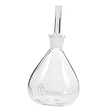 MOTHNUR Labor Glas Pyknometer Reagenzflasche mit Stopfen Genaue Dichtemessung aus Hochwertigem Laborglas Auslaufsicher für Präzise Laboraufbewahrung und Spezifische Gravitätsmessung