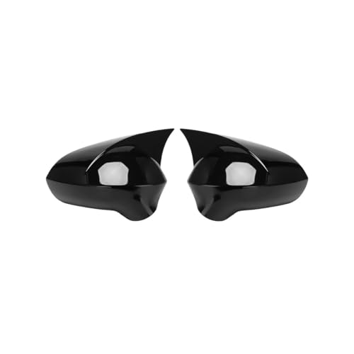 Coques rétroviseur noir brillant style carbone premium pour Ibiza 6J Leon 1P Exeo 3R