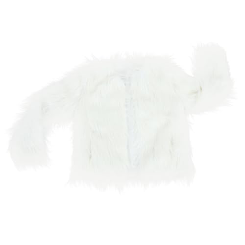Veste Lumineuse pour Danse Manteau Femme LED Fausse Fourrure