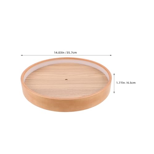 Boîtier d'horloge murale bois rond 14 pouces cadre décoration - 3