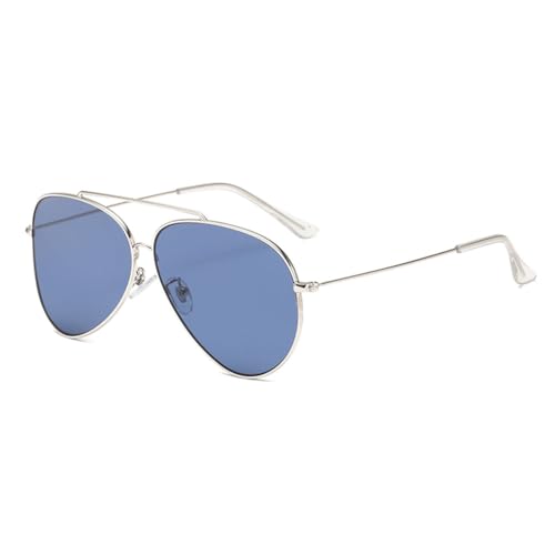 Lunettes de soleil conduite en voiture avec monture or et bleu LVTFCO