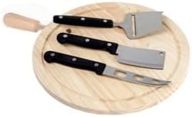 Tabla de Cocina Redonda de Pino 22cm, Ideal para Cortar, Picar y Trocear. Madera Natural