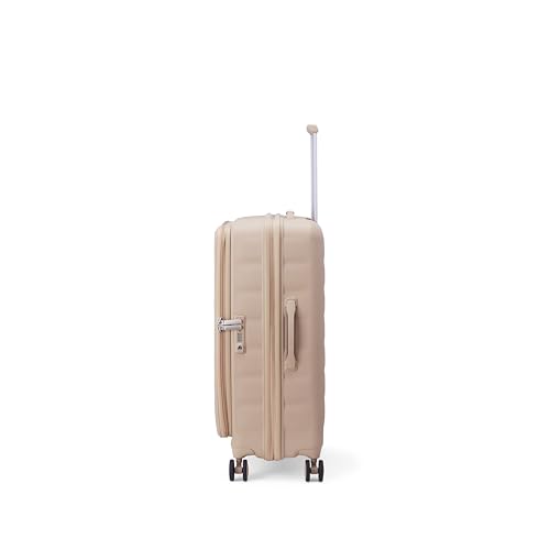 Image of American Tourister Bitbloc | Check-in Trolley Bag (68.5 cm) | 69 Ltrs | 360 8 Wheel Spinner | Hard Case | Recessed TSA Lock | 3 Years Global Warranty | Coffee