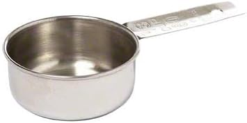 Tablecraft (724B) 1/3 Cup Stainless Steel Measuring Cup (2-Pack)