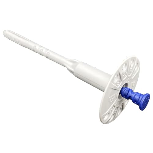EINSIDE Chevilles avec clou en acier pour isolation, cheville pour fixation de panneaux isolants, Lot de 200, dimensions 195 mm