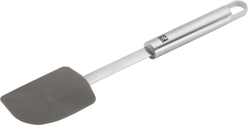 ZWILLING Pro Teigschaber, Länge: 28 cm, Rostfreier Edelstahl und lebensmittelechtes Silikon, Silber