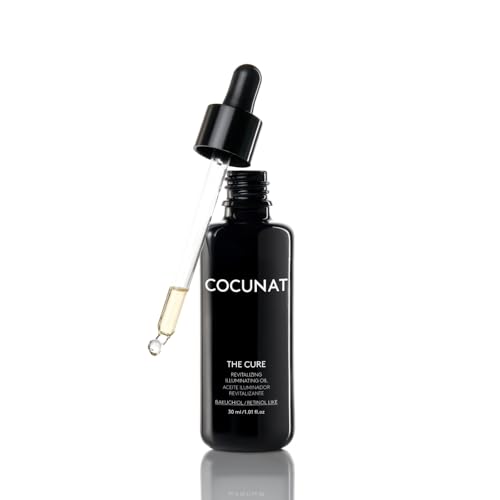COCUNAT - The Cure - Serum Facial Antiedad - Trabaja Arrugas, Luminosidad y Nutrición - 21 Aceites Esenciales, Antioxidantes, Vitaminas, Ácidos Grasos y Bakuchiol (Retinol-Like) - 30 ml