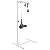 TECKZOON Unabhängiger Aufrichthilfe für Senioren, 130-175CM höhenverstellbar Bettlift mit Multifunktional Trapezgriff, Riemenscheiben und Riemen, Stabiler Bettaufrichter, Aufrichthilfe bis 100 kg
