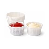 JA Kitchens Set of 500 2 oz, Paper Souffle Portion Cups