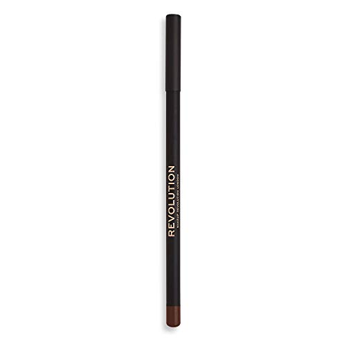 Makeup Revolution, Delineador de ojos Kohl, Delineador de ojos, Marrón, 1,3 g
