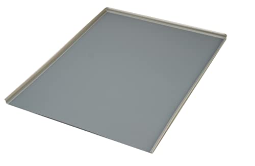 AZERODESIGN - Protector de Fondo para el Fregadero - M-60 - Fondo de 58 cm - Lámina de 1 mm de Espesor - Goma Protectora Lateral - Protege de la Humedad y la Corrosión - Fácil Recorte - Material PVC