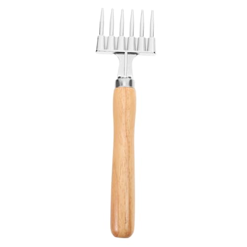 FUNOMOCYA Picahielos de Aluminio con Mango de Madera Herramienta de Tallado para Triturar Hielo y Preparar Cócteles de Seis para Uso Cocina