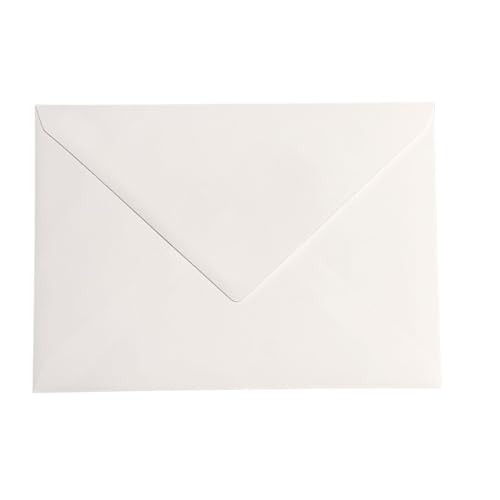 Paper24 – 25 Briefumschläge 140 x 190 mm, Farbe Elfenbein, nassklebend, ohne Fenster