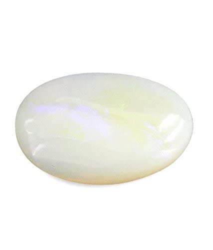 Opale blanche authentique 8,25 carats certifiée Aa++ pour éviter les contrefaçons