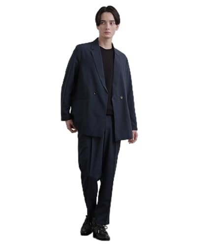 [ティーケー タケオキクチ] スーツセット 【昨年 AIRY DRY アソートセットアップ/上下2点セット/吸水速乾/UVカット/マシーンウォッシャブル/シングルジャケット/ダブルジャケット/ワイドテーパードパンツ 17065146 メンズ ネイビー(194) 04(LL)