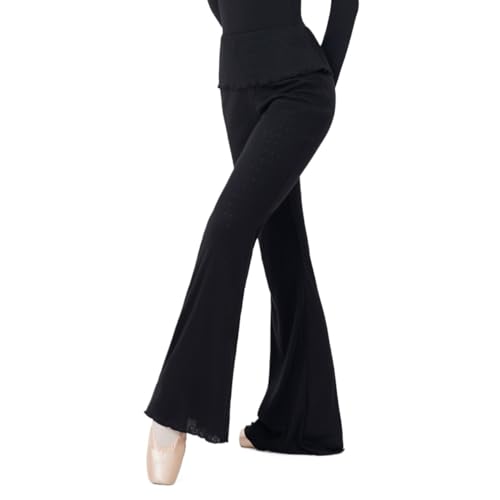 Pantalon de yoga évasé galbant pour éviter les glissements en ballet