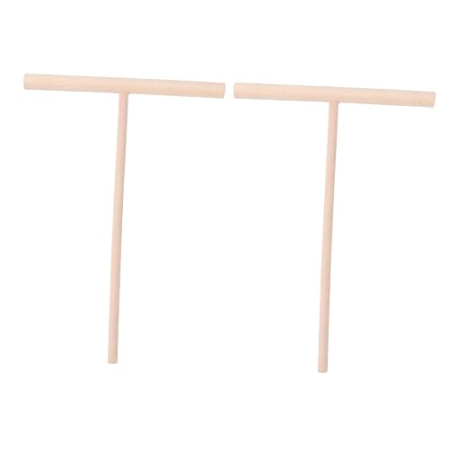 FUNOMOCYA Utensilios De Cocina De Madera Crepe y Panqueques, Esparcidor y Distribuidor De Masa t Para Crepes Finas, 2 Piezas De Madera Seguras Para Uso Sartén y Cocina Doméstica