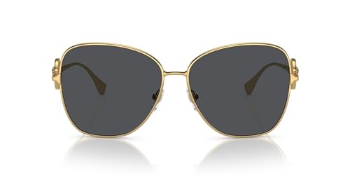 Versace Woman Sunglasses Gold Frame, Dark Grey Lenses, 60MM3