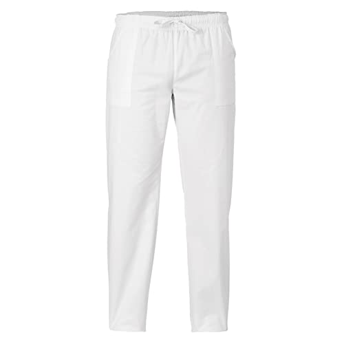 👨‍🍳 100% COTONE – TRASPIRANTE E CONFORTEVOLE Pantalone da cuoco realizzato in puro cotone, ideale per lunghe ore di lavoro in cucina. Materiale fresco, leggero e piacevole sulla pelle.