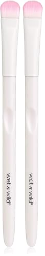 Wet n Wild - Makeup Brush - Pincel de Maquillaje Pequeño de Cerdas Cortas y Redondeadas para Aplicar Sombra de Ojos - Brochas de Maquillaje Profesional para Ojos - Small Eyeshadow Brush (Paquete de 2)