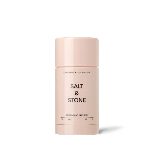 SALT & STONE Natural Deodorant (Bergamot & Eucalyptus, NÂº 2) - Made w/ Probiotics. 24 Hr Odor Protection For Women & Men. Baking Soda Free, Aluminum Free, Paraben Free. For Sensitive Skin (2.6 oz)