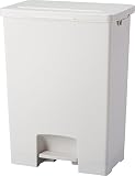 アスベル フタ付きゴミ箱 軽いペダル 45L 白 奥行スリム エバンペダルワイド