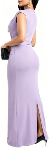 Image of SxClub Formal Dress for Women Cocktail Sexy Bodycon Sleeveless Evening Party Floor Length Long Prom Dresses