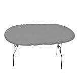 Homeponnew 210D Oxford Cloth Poker Table Cover - Funda impermeable y resistente al polvo para mesas de juego, 244 x 112 cm, negro o gris (gris)