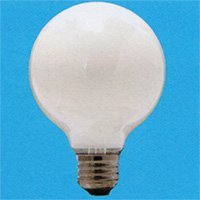 アサヒ 220V用ボールランプ ホワイト E26口金 直径95mm 20W G95 E26 220V-20W