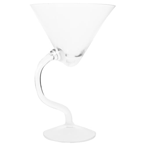 Cabilock Elegant European Style Glass Crystal Goblet - 7.08 Inch Transparent Cup, 200ml Vintage Cocktail Glass for Parties, Weddings, and Bars