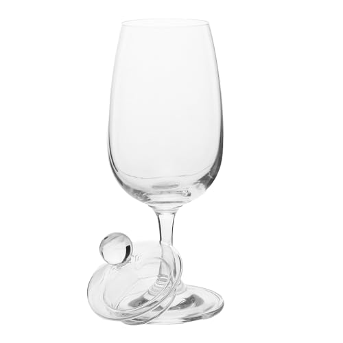 Homoyoyo Bicchiere Da Vino Stelo Lungo Bicchiere Da Degustazione Di Whisky Con Coperchio in Vetro Per Aroma Per Feste Di Bourbon e Vino Da Dessert
