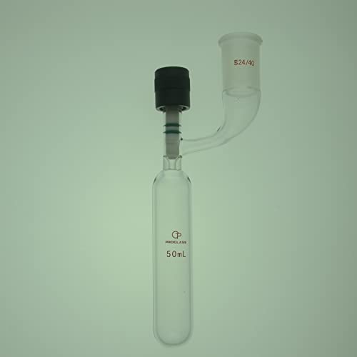 50mL Reaction/Storage Tube Schlenk Flask with 24/40 Outer Joint