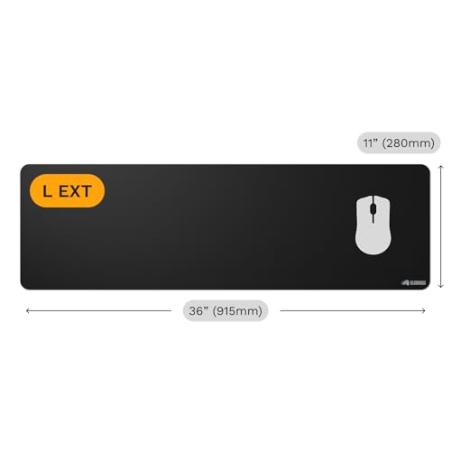 Image of GLORIOUS Gaming Mouse Pad GMP 2 - LE - Spill-Proof Mouse Pad, Optimised for All Gaming Sensors, Balanced Surface for Speed & Control, Edgeless Design - 915mm x 280mm x 3mm - Large Extended Desk Mat
