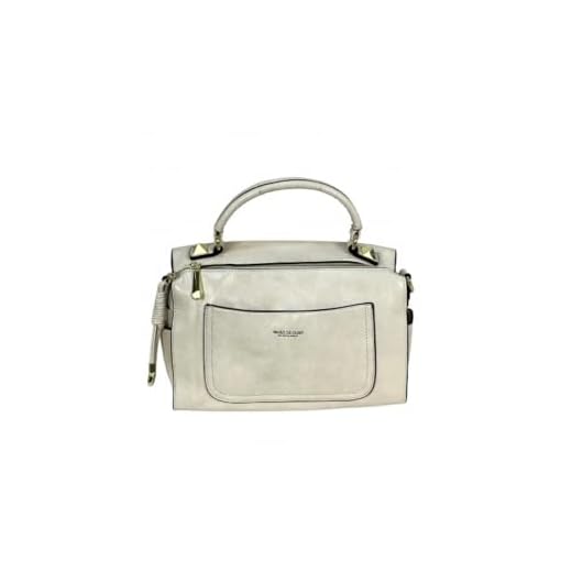 bolsa baú media atraente com alça de mão em couro pu