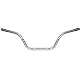 Passt perfekt für Original. GOBBIS Universal 22MM Motorrad Bike Tracker Style Bar Lenker Cafe Racer Old School for Harley for Yamaha for Suzuki for Honda for Bobber for Custom (Color : Chrome)
