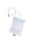Set 240 Sacche per Raccolta Urina 2 Litri con Tubo da 130 cm – Valvola a Croce e Antireflusso – Kit 240 Pezzi per Assistenza Domiciliare, Igiene Personale e Cura Quotidiana (240, 130cm)