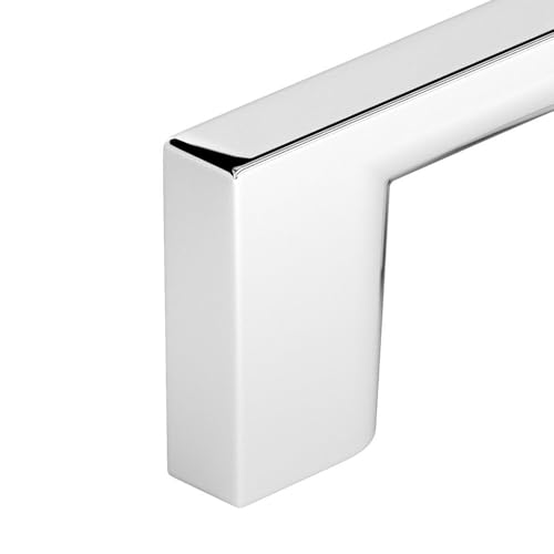 Image of Richelieu Hardware BP8160192140 Armadale Collection 7 9 /16-inch (192 mm) Center-to-Center Chrome Modern Cabinet and Drawer Pull Handle for Kitchen, Bathroom, and Furniture