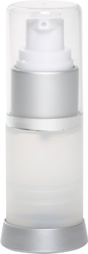 Airless Pump Bottle Silver Frosted 0.5 oz (15 mL)
