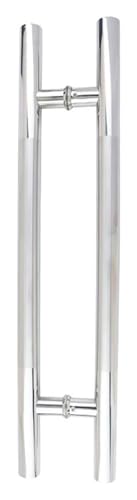 Manija de puerta corrediza granero en acero inoxidable de alta resistencia, pack de 2 2